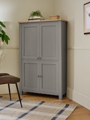 Dove Grey Malvern Oak Effect Corner Hideaway Desk - Image 5 of 9