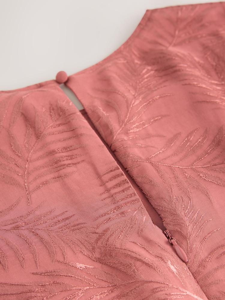 Dusky Pink Mini Drapey Long Sleeve Asymmetric Dress - Image 3 of 3