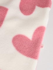 Pink 4 Pack Baby Micro Fleece Two Way Zip Sleepsuits - Image 12 of 13