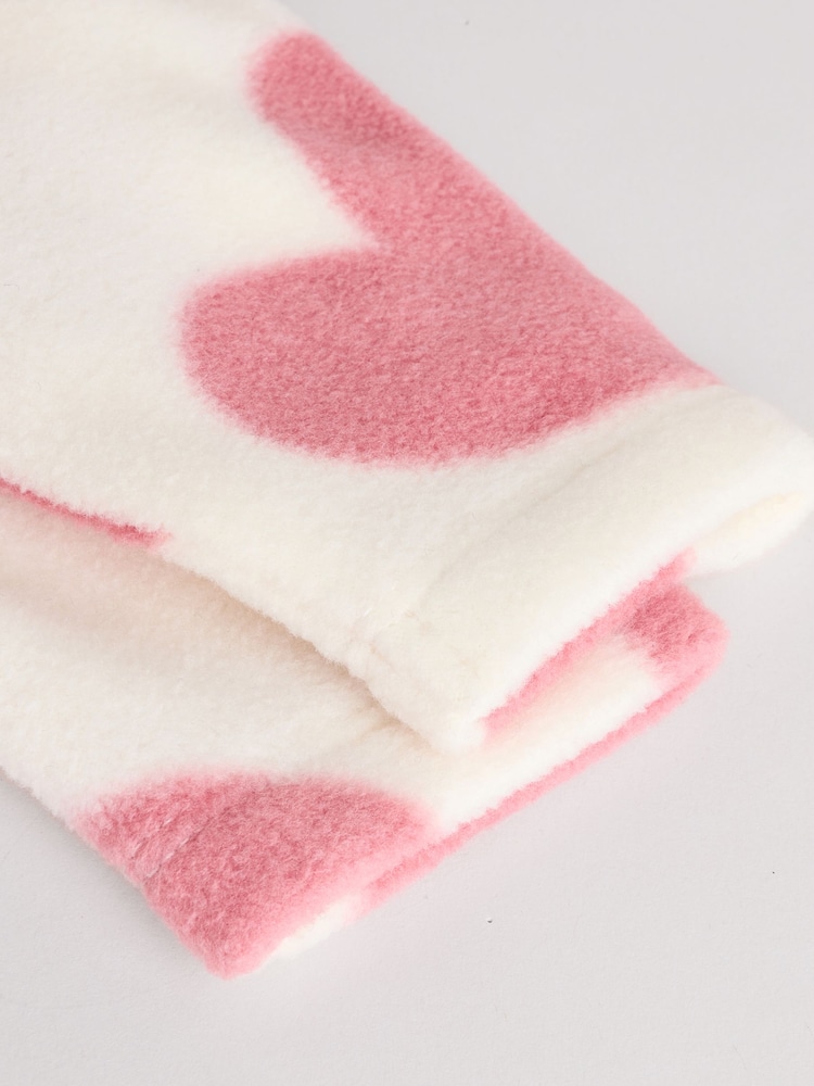 Pink 4 Pack Baby Micro Fleece Two Way Zip Sleepsuits - Image 13 of 13