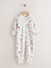 Cream Baby Fleece Sleepsuit - Image 1 of 6