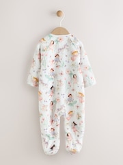 Cream Baby Fleece Sleepsuit - Image 2 of 6