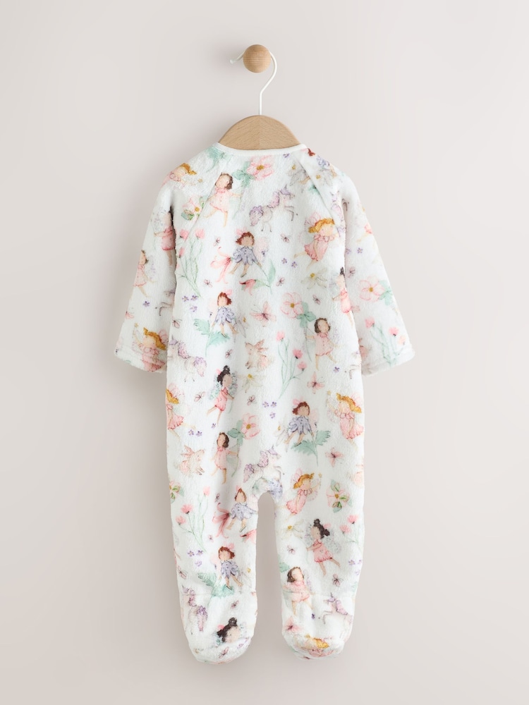 Cream Baby Fleece Sleepsuit - Image 2 of 6