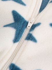 Blue Baby Micro Fleece Two Way Zip Sleepsuits 4 Pack - Image 10 of 12