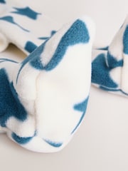 Blue Baby Micro Fleece Two Way Zip Sleepsuits 4 Pack - Image 11 of 12