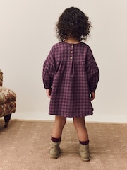 Purple Check Character Cotton Dress (3mths-8yrs) - Image 3 of 10