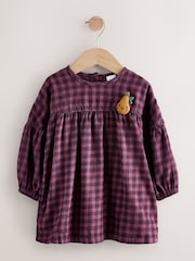 Purple Check Character Cotton Dress (3mths-8yrs) - Image 4 of 10