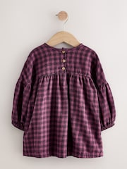 Purple Check Character Cotton Dress (3mths-8yrs) - Image 5 of 10