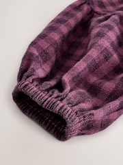 Purple Check Character Cotton Dress (3mths-8yrs) - Image 7 of 10