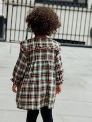 Red/Green Check Long Sleeve Collar Dress (3mths-8yrs) - Image 7 of 12