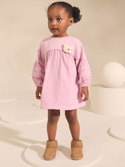 Pink Character Textured Dress (3mths-8yrs) - Image 1 of 7