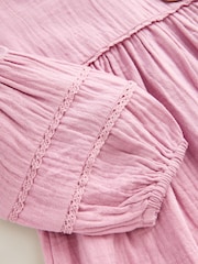 Pink Character Textured Dress (3mths-8yrs) - Image 7 of 7