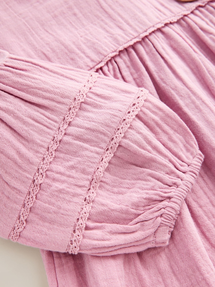 Pink Character Textured Dress (3mths-8yrs) - Image 7 of 7