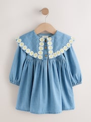 Denim Daisy Collar Dress (3mths-8yrs) - Image 1 of 4