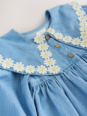 Denim Daisy Collar Dress (3mths-8yrs) - Image 4 of 4