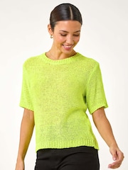 Roman Textured Knit Top - Imagem 4 de 5