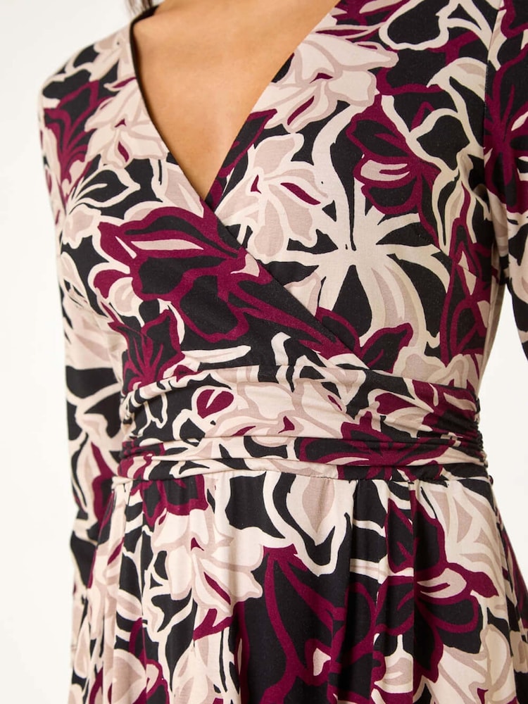 Vestido cruzado midi con estampado floral de Roman - Imagen 5 de 5 Vestido cruzado midi con estampado floral de Roman - Imagen 5 de 5