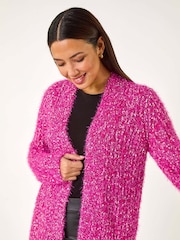 Roman Red Fluffy Sparkle Cardigan - Image 4 of 5