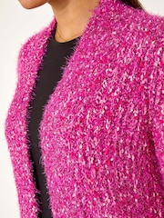 Roman Red Fluffy Sparkle Cardigan - Image 5 of 5