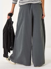 Roman Grey Baby Corduroy Wide Leg 100% Cotton Trousers - Image 2 of 5