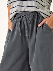 Roman Grey Baby Corduroy Wide Leg 100% Cotton Trousers - Image 5 of 5