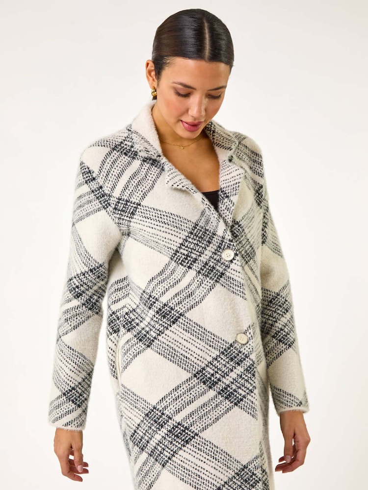 Cardigan à boutons avec col romain Revere - Image 4 of 5