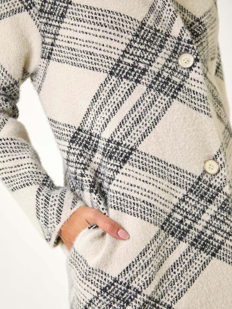 Cardigan à boutons avec col romain Revere - Image 5 of 5