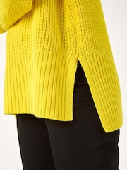 Roman Yellow Shoulder Detail Knit Jumper - Image 5 of 5