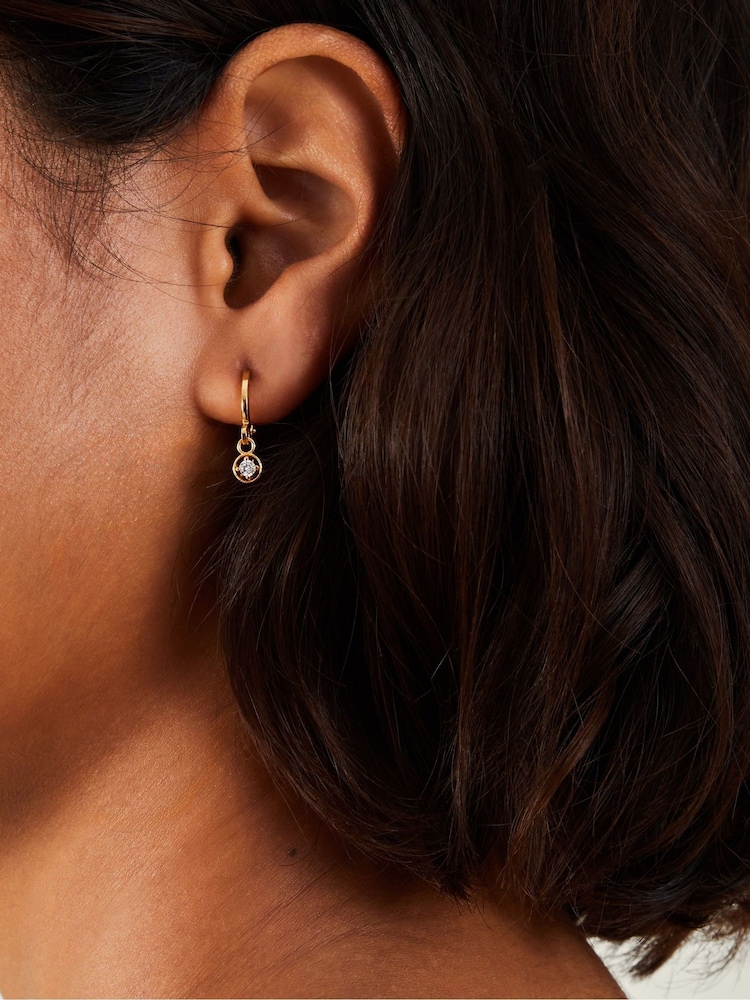 Accessorize Gold Tone 14ct Earrings 5 Pack Set - Image 3 of 3