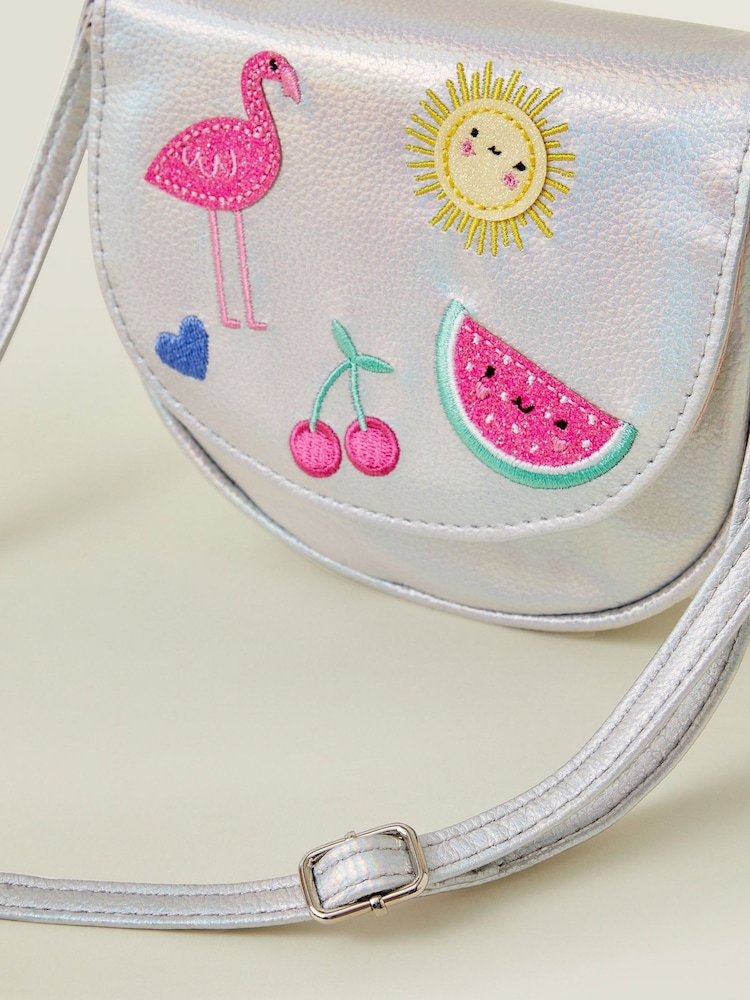 حقيبة تُعلَّق حول الجسم مزيّنة بطبعة فواكه للبنات من Angels By Accessorize - صورة 2 من 2