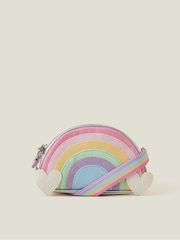 Angels By Accessorize Silver Girls Rainbow Cross-Body Bag - Image 1 of 2