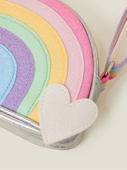 Angels By Accessorize Silver Girls Rainbow Cross-Body Bag - Image 2 of 2