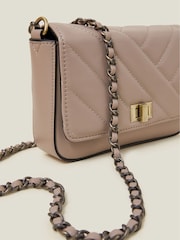 Accessorize Pink Chain Strap Faux Leather Cross-Body Bag - Image 2 of 2