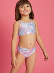 Angels By Accessorize Pink/Blue Girls Mermaid Bikini Set - Image 1 of 4