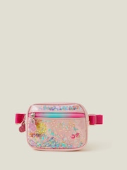 Angels By Accessorize Pink Girls Sequin Confetti Belt Bag - Image 1 of 4