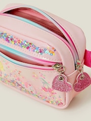 Angels By Accessorize Pink Girls Sequin Confetti Belt Bag - Image 4 of 4