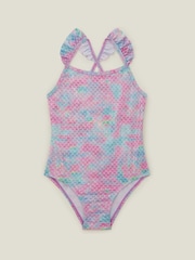 Bañador con volantes y diseño de sirena para niña de Angels By Accessorize - Imagen 2 de 4