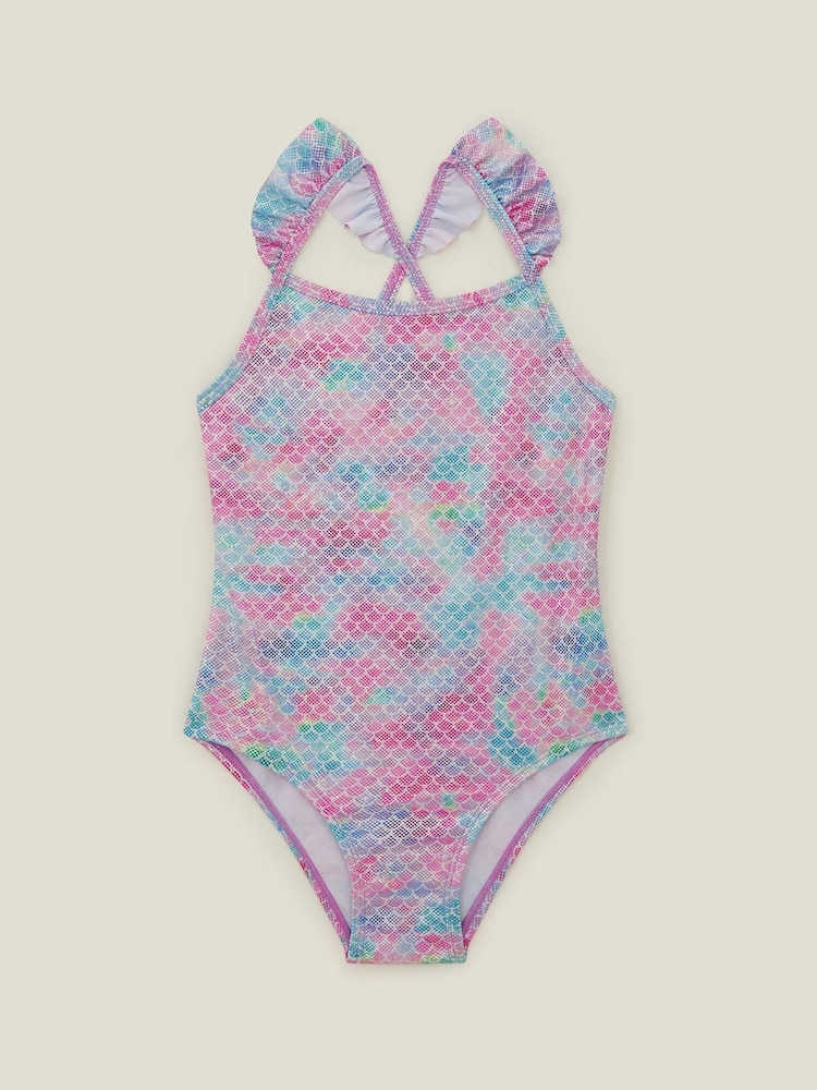 Bañador con volantes y diseño de sirena para niña de Angels By Accessorize - Imagen 2 de 4 Bañador con volantes y diseño de sirena para niña de Angels By Accessorize - Imagen 2 de 4