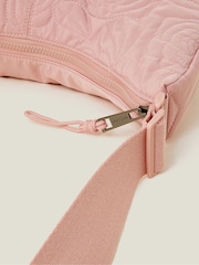 rožnata - Accessorize velika rožast vzorec quilted sling torba - Slika 5 iz 5