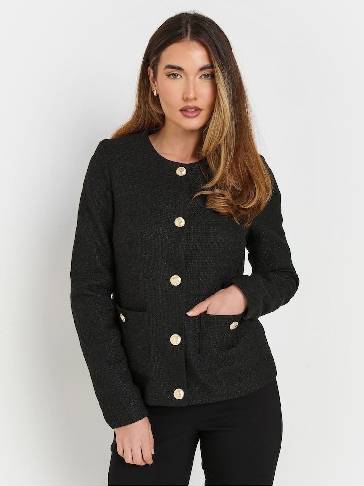 Negro - Americana de bouclé de Long Tall Sally - Imagen 1 de 5 Negro - Americana de bouclé de Long Tall Sally - Imagen 1 de 5
