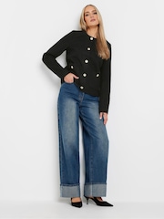 Schwarz - Long Tall Sally Bouclé-Blazer - Bild 7 von 9