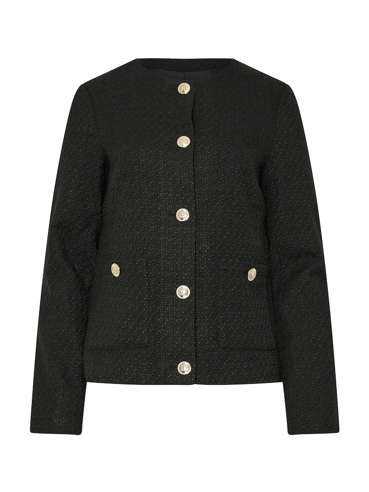 Schwarz - Long Tall Sally Bouclé-Blazer - Bild 9 von 9