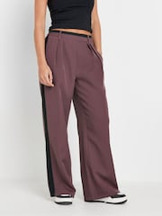 PixieGirl Petite Contrast Side Stripe Wide Leg Trousers - صورة 2 من 5