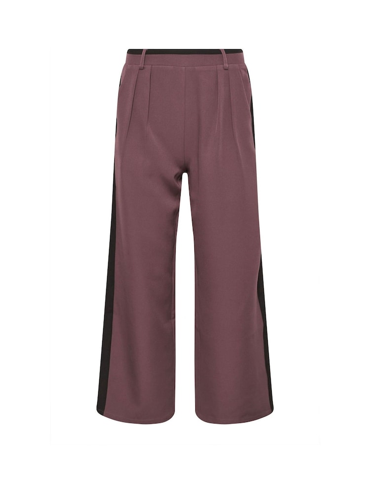 PixieGirl Petite Contrast Side Stripe Wide Leg Trousers - صورة 5 من 5