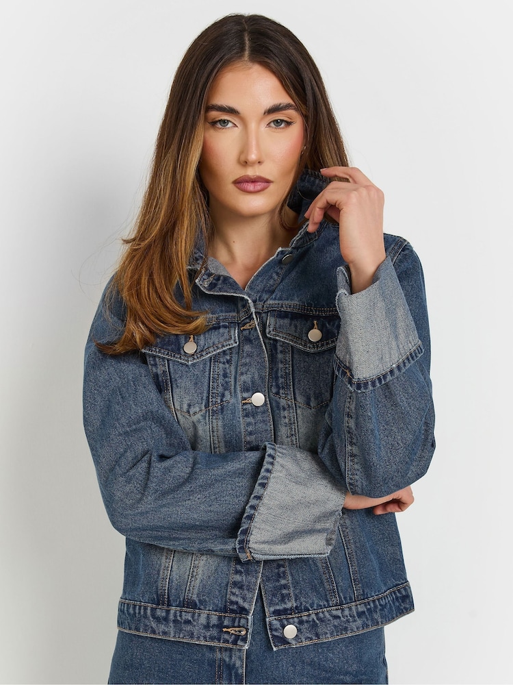 Long Tall Sally Wide Sleeve Denim 100% Cotton Jacket - Image 4 of 5