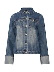 Long Tall Sally Blue Wide Sleeve Denim 100% Cotton Jacket - Image 5 of 5