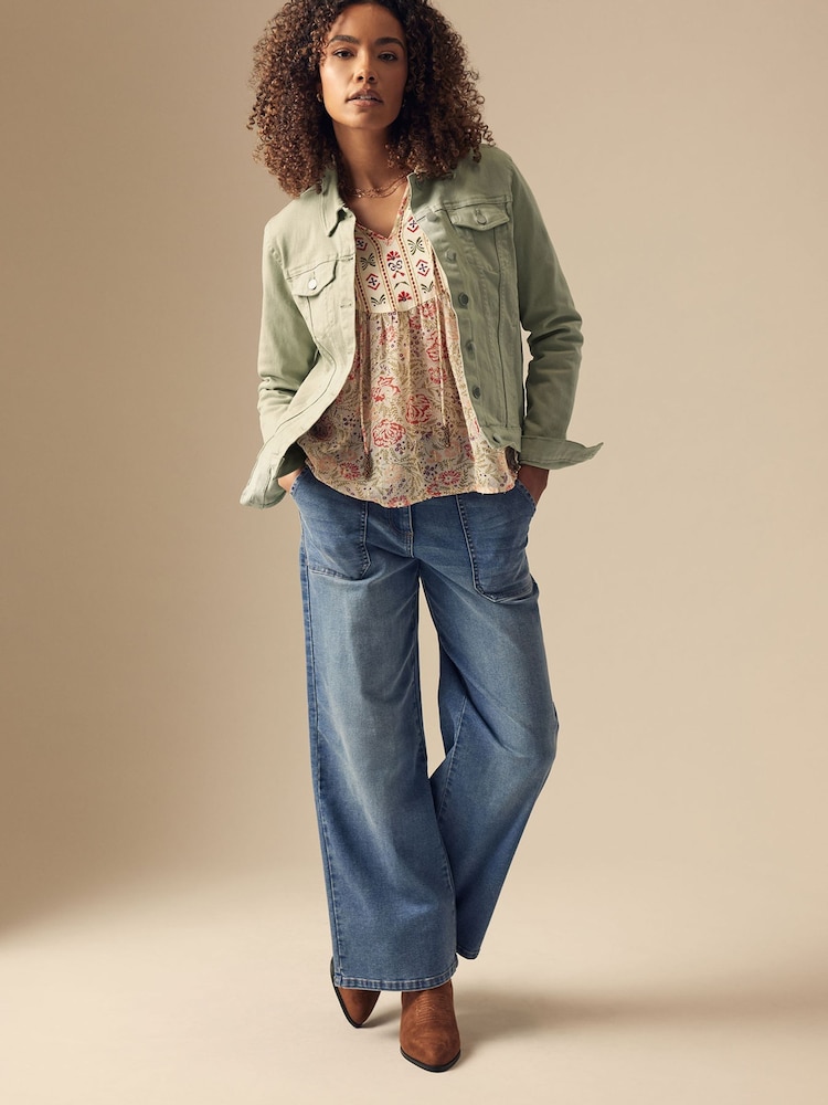 M&Co Green Denim Jacket - Image 2 of 5
