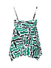 Yours Curve Green Ring Bandeau Tankini - Image 7 of 7