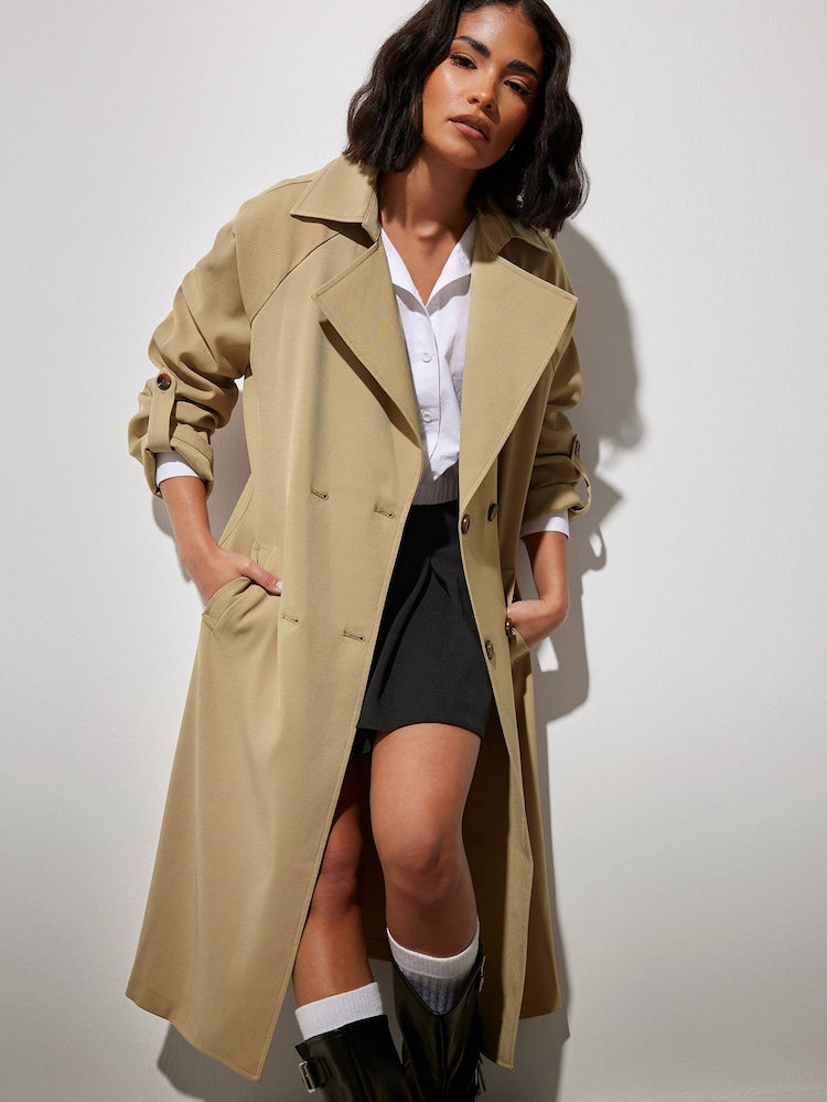 PixieGirl Petite Natural Duster Trench Coat - Image 5 of 6