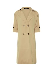PixieGirl Petite Natural Duster Trench Coat - Image 6 of 6
